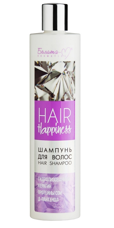 Фото №1 Шампунь для волос, серии HAIR Happiness, Белита-М