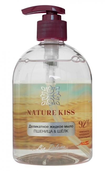 Фото №1 Деликатное жидкое мыло Пшеница & Шелк, Nature Kiss, Liv Delano