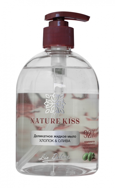 Фото №1 Деликатное жидкое мыло Хлопок & Олива, Nature Kiss, Liv Delano