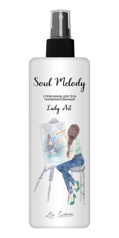 Фото №1 Спрей-вуаль для тела парфюмированный Lady Art, Soul Melody, Liv Delano