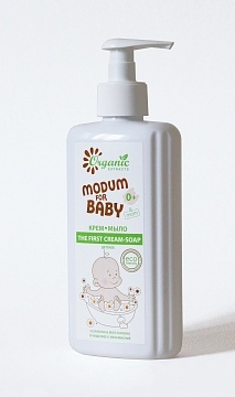Фото №1 Крем-мыло MODUM FOR BABY Детское 0+ The first cream-soap